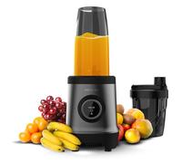 Cecotec Batidora de Vaso Individual Nutriblender Fusion Touch. 1000W, Cuchilla 6 Hojas Black Titanium, 2 Botellas 500ml y 900ml, Luz Indicadora, Tapas Intercambiables, Nutrientes Intactos