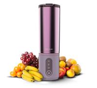 Cecotec Batidora de Vaso Portátil 11,1V Power Titanium Shake2Go Candy Steel
