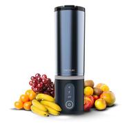 Cecotec Batidora de Vaso Portátil 11,1V Power Titanium Shake2Go Dark Steel
