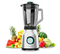 Cecotec Batidora de Vaso Power Black Titanium 1800MAX Blend It. 1800W Potencia Máxima, 5 Velocidades, 6 Cuchillas de Acero Inoxidable, Pica Hielo, Función Turbo y Smoothie, Función AutoClean