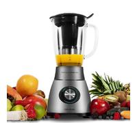Cecotec Batidora de Vaso Power Black Titanium 2300MAX Mix Go. 2300W de Potencia Máxima, 1,5L de Capacidad, 5 Velocidades, 6 Hojas Recubrimiento de Titanio Negro y Jarra Termorresistente