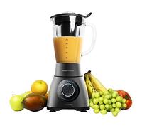 Batidora de vaso - CECOTEC Power Black TITANIUM 1500 PERFECTMIX, 1.8 l, 1500 W, 5 Velocidades, Filtro, Inox