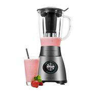 Cecotec Batidora de Vaso Power Black Titanium 2500MAX Pro. 1800W, 22000 RPM, 6 Cuchillas Titanio, Jarra Termorresistente 1.8L, 5 Velocidades, Turbo, Filtro Licuado, Metaluxe, Cierre Hermético