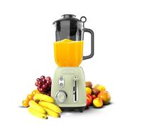 Cecotec Batidora de Vaso Retro Power Black Titanium RetroGreen. 1200W Potencia Máxima, 2 Velocidades, Cuchilla de 4 Hojas con Recubrimiento de Titanio Negro y Jarra de 1,5L, Diseño Vintaje en Verde