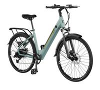Cecotec Bicicleta Eléctrica de Ciudad Urban. 250W, Ruedas de 28", 90Km de Autonomía, Batería 460 WH, Suspension Delantera, Cambio Shimano de 7 Velocidades y Doble Disco de Freno