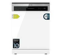 Lavavajillas libre instalación 60 cm - CECOTEC Bolero Aguazero 6500 C, 15 servicios, 6 programas, 67,5 cm, White
