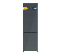 Cecotec bolero coolmarket combi 356i grey glass e - frigorífico combi