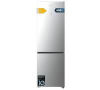 Cecotec Bolero CoolMarket Combi 456L Frigorífico 201cm Clase E Inox Display No Frost Inverter Plus
