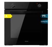 Cecotec bolero hexa c integrated oven 126000 Black a 2800 w, 77 l capacity, 4 functions, steam assist, steam easyclean, cooling fan, triple glass, energy class a, interior light