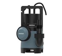 Cecotec Bomba de Aguas Sucias Neptunus 400 Dark. 400W, Caudal hasta 8000L/h, Altura Máx 5,5m, Profundidad 7m, Partículas hasta 25mm, Interruptor Flotante, IPX8, Cable 10m y Cuerda de Nylon 8m