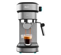 Cecotec Cafetera Express Cafelizzia 890 Gray. Espressos y Cappuccino, 1350 W, Sistema Thermoblock, 20 Bares, Modo Auto para 1-2 Cafés, Vaporizador Orientable, Capacidad 1,2 L