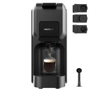 Cecotec Cafetera Cápsulas Express Compacta FreeStyle Compact Black. 1350W, 20 Bares, Apta para Café Molido, Dolce Gusto, Nespresso y K-fee, Depósito Extraíble de 800ml, Apagado Automático