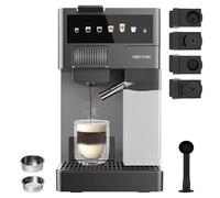 Cecotec Cafetera Cápsulas Express con Tanque de Leche FreeStyle Latte T. 1350W, 20 Bares, Compatible con Café Molido, Dolce Gusto, Nespresso y K-Fee, Depósito 1,6L de Agua y 400ml de Leche