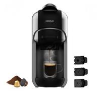 Cecotec Cafetera Cápsulas Express FreeStyle Compact. 1450W, ThermoBlock, 19 Bares, Apta para Café Molido, Dolce Gusto y Nespresso, Diseño Elegante y Compacto, Depósito 600ml, Apagado automático