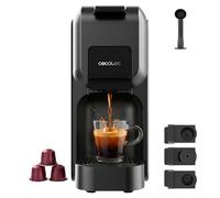 Cecotec Cafetera Cápsulas Express FreeStyle Compact Black Art Elite. 1350W, 20 Bares, Apta para Café Molido, Dolce Gusto, Nespresso y K-fee, Depósito Extraíble de 800ml, Apagado Automático