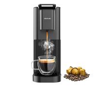 Cecotec Cafetera de Cápsulas Power Caps 20 Cream. 1400W, 20Bares, Compatible Cápsulas Nespresso, Depósito Agua 700ml, Thermoblock, Antideslizante, Altura Regulable, Fácil Limpieza