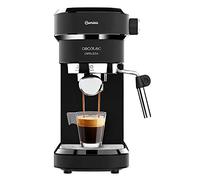 Cecotec cafetera Espresso Cafelizzia 790 Black para espressos y Cappuccino. Sistema de rápido Calentamiento, 20 Bares, Modo Auto para 1 y 2 cafés, vaporizador orientable,depósito 1,2 litros