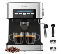 Cecotec Cafetera Espresso Cafetera Express Power Espresso 20 Matic Elite. 850 W, Presión 20 Bares, Depósito 1,5 Litros, Vaporizador Orientable, Control Digital, Modo Auto, Acero