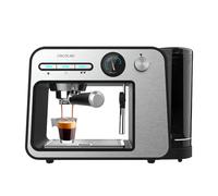 Cecotec cafetera espresso power espresso 20 square pro, 1450 w, 20 bares, thermoblock, vaporizador, 2 tazas de café, depósito de agua extraíble de 1 l