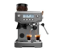 Cecotec Cafetera Express Barista Power Espresso 20 Barista Steel & Grind. 2200W, 20Bares, Molinillo Cónico, 2.1L Depósito Agua, 180g Café, 30 Niveles, Thermoblock, Doble Brazo, Accesorios Incluidos