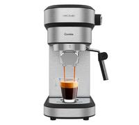 Cecotec Cafetera Express Cafelizzia 790 Steel Duo. 1350 W, Espressos y Cappuccinos, Thermoblock, 20 Bares, Modo Auto 1-2 Cafés, Vaporizador Orientable, Accesorio Filtro para Cápsulas