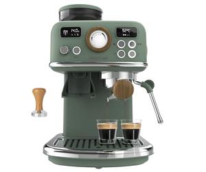 Cecotec Cafetera Express Manual Power Espresso 20 Tradizionale Grind. 1500W, Molinillo 20 Niveles, 20 Bares, PID, Thermoblock, Steamer, Cold Brew, Café Recién Molido con Crema Perfecta
