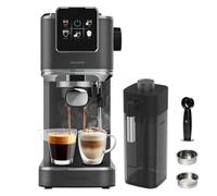 Cecotec Cafetera Express para Espresso y Cappuccino y Café Frío Cafelizzia ColdBrew Essential. 20 Bares, Sistema ColdBrew, Pantalla Táctil, Vaporizador, Calientatazas, Depósito Agua 1,5L Extraible