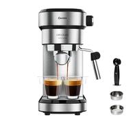 Cecotec Cafetera Express para Espressos y Cappuccinos Cafelizzia 790 Steel Essential. 1350W, Brazo Portafiltros con Doble Salida y 2 filtros, 20 Bares de Presión, Depósito Extraíble de 1,2L, Acero