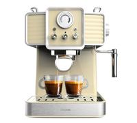 Cecotec Cafetera Express Power Espresso 20 Tradizionale para espressos y cappuccinos, rápido Sistema de Calentamiento por thermoblock, 20 Bares, manómetro PressurePro y vaporizador orientable