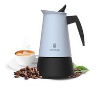 Cecotec Cafetera Italiana 2 Tazas Piccolina 900 Blue + | Material en Acero Inoxidable, Apta para Inducción, Filtro de Acero, Junta de Silicona, Acabado Azul Moderno