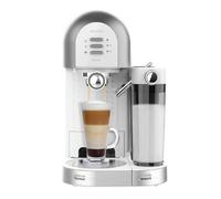Cecotec Cafetera Semiautomática Power Instant-ccino 20 Chic Serie Bianca. 1470 W, Para Café molido y en cápsulas, 20 Bares, Depósito de Leche 0.7ml, Depósito de Agua 1L, Blanca