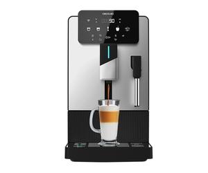 Cecotec Cafetera Superautomática Compacta con Vaporizador Cremmaet Steam Latte Art. 19Bares, Thermoblock, Plug&Play, Molinillo Cónico, 5 Niveles, Depósito Agua 1.1L, Café 150g, Limpieza Automática