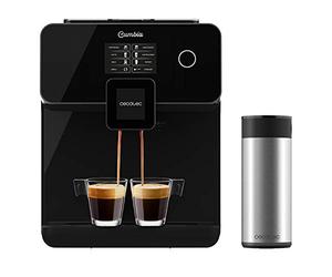 Cecotec Cafetera Superautomática con Molinillo Power Matic-ccino 8000 Touch Serie Nera S. 1400 W, Pantalla Táctil, Sistema All Capuccino y Café personalizable, 19 Bares, Depósito de Leche
