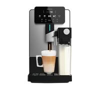 Cecotec Cafetera Superautomática Cremmaet Latte. 1350W, 19 Bares, Thermoblock, 6 Bebidas, Vaporizador, 5 Niveles Molido, Depósito Grano 150g, Leche 400ml y Agua 1.1L, Limpieza Automática, Panel Táctil