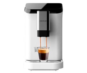 Cecotec Cafetera superautomática Cremmaet Macchia White. 1350 W, Thermoblock, Bomba de Presión de 19bars, Sistema Plug&Play, Depósito de Café con Molinillo Integrado, Limpieza Automática