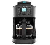 Cecotec Cafeteras de Goteo Coffee 66 Grind & Drop. 1086 W, Molinillo de Cuchillas, Hasta 12 Tazas, Tecnología Extremearoma, Cafetera de Goteo Digital, En Acero Inoxidable, Apagado Automático
