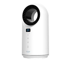 Cecotec Calefactor Bajo Consumo Ready Warm 8200 Bladeless. Potencia 1500 W, Mando a Distancia, Pantalla LED, Control táctil, 3 Modos, Oscilación 60º, Temporizador, Triple Sistema de Seguridad