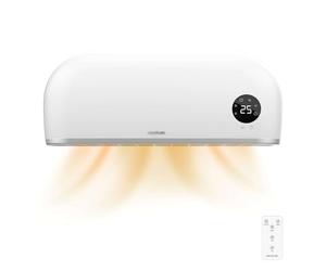 Cecotec Calefactor cerámico de baño ReadyWarm 2000 Max Box Ceramic con 2000 W, pantalla LED, mando a distancia y protección IPX2, 20 m2