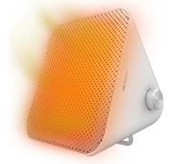 Cecotec Calefactor Cerámico de Sobremesa ReadyWarm 1500 Max Ceramic Design White, 1500 W, Termostato Regulable y 3 Modos de Funcionamiento, Área de Cobertura de 15m2