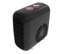 Cecotec Calefactor Cerámico de Sobremesa ReadyWarm 600 Lagoon Black. 2000W, 3 Modos, 2 Niveles Calor, Termostato, Silencioso 30dB, Seguridad Triple, VerticalDesign, Cobertura 15m², Diseño Elegante