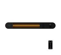 Cecotec Calefactor de Pared Exterior Ready Warm 8600 Power Gold. Halógeno de radiación infrarroja, 2000 W, IP55, Mando a Distancia, Sistema de calefacción Gold, Kit de Montaje