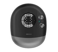Cecotec Calefactor Eléctrico Bajo Consumo ReadyWarm 2000 Max Horizon Black. Termoventilador de 2000 W, 3 Modos, Termostato Regulable, Uso Sencillo, Área de Cobertura 20 m2, Negro