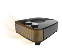 Cecotec Calefactor Eléctrico Bajo Consumo ReadyWarm 2050 Max Horizon Black. Termoventilador de 2000W, 3 Modos de Funcionamiento, Ligero, Termostato Regulable, Manual, Seguridad Autoapagado
