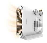 Cecotec Calefactor Eléctrico ReadyWarm 2050 Max Dual White, Termoventilador 2000 W, 2 niveles de potencia y 3 modos de funcionamiento, 20 m2