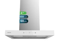 Cecotec campana extractora 60 cm tipo t bolero flux tt 605500 glass wh