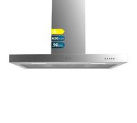 Cecotec campana extractora 90 cm tipo t bolero flux tm 906500 inox a.