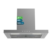 Cecotec campana extractora 't' bolero flux tt 604000 inox a++ de 60cm