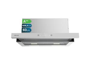 Cecotec campana extractora telescópica bolero flux tlt 605501 glass w