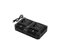Cecotec Cargador Rápido Doble NEX21 2nd Generation, de Sobremesa. Compatible con Todas Las Baterías NEX21V de la Gama de Herramientas Cecotec de 21V, Indicadores Luminosos de Estado de Carga