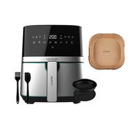Cecotec Cecofry Full Inox 5500 Pro Freidora de Aire 5.5L 1700W + Cecotec Cecofry PaperPapel para Freidora de Aire 150 Unidades